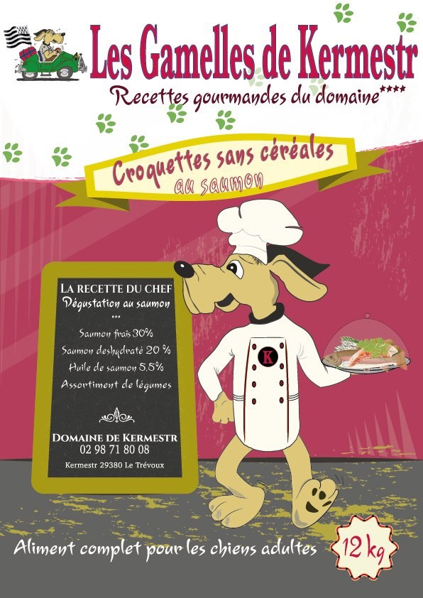 de Kermest - CROQUETTES POUR CHIEN AU PUR SAUMON 